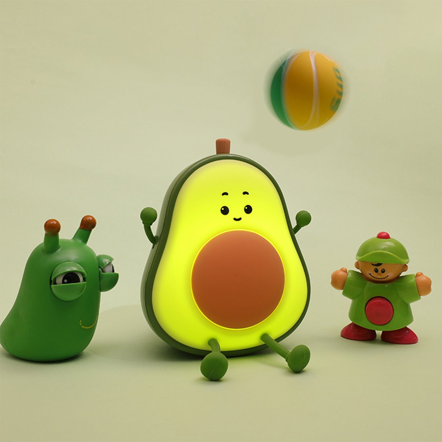 Avocado USB Charging Night Light - Ideal for Bedroom Bedside Sleep, Children, Postpartum Care & Infant Feeding, Eye-Protecting Lamp.