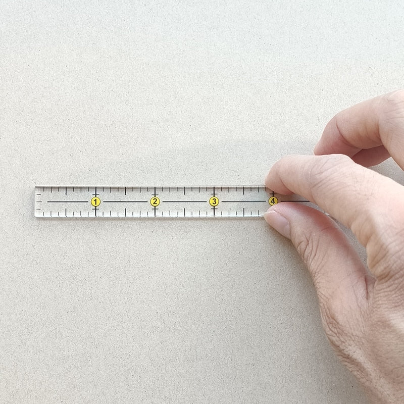 12-Inch Slim Acrylic Sewing Measuring Ruler Patchwork Ruler - Precision Tailoring Tool