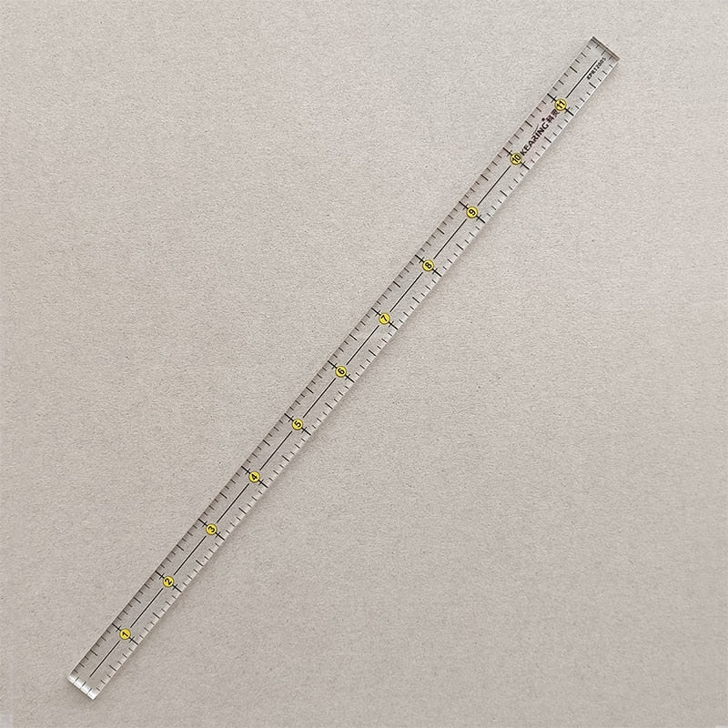 12-Inch Slim Acrylic Sewing Measuring Ruler Patchwork Ruler - Precision Tailoring Tool