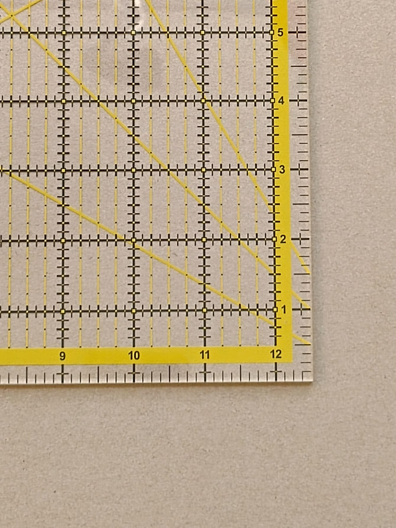 1pc 12.5 Inch Square Acrylic Patchwork Ruler