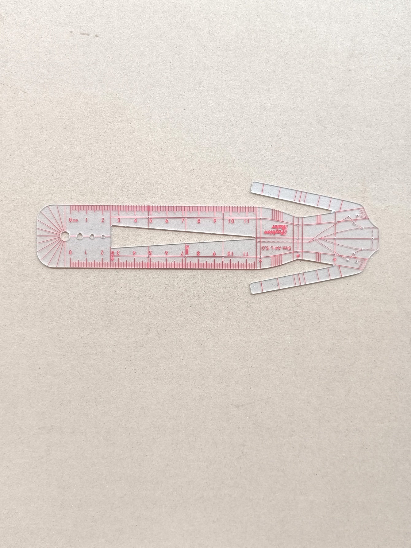 5pcs Body Design Clear Plastic Fashion Design Ruler, Illustrator Drawing Ruler, For Fashion Design