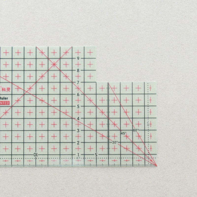 20cm Ultra-Thin High-Temperature Resistant Ironing Seam Gauge, Heat-Resistant up to 220°C, 0.3mm Thickness