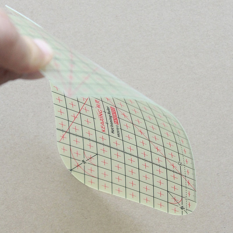 20cm Ultra-Thin High-Temperature Resistant Ironing Seam Gauge, Heat-Resistant up to 220°C, 0.3mm Thickness
