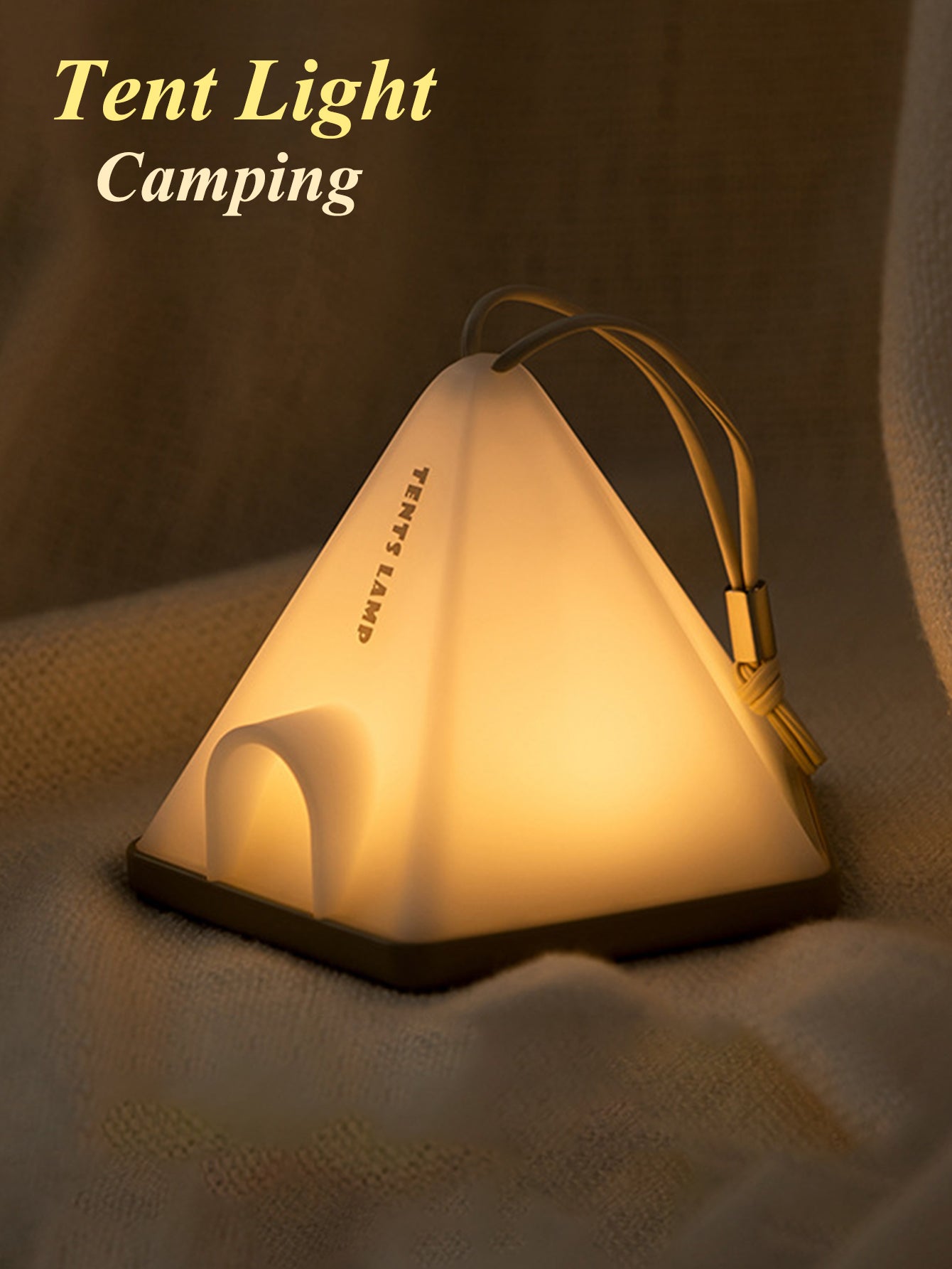 Premium Tent Night Light with Hanging Strap & Base – 6 Adjustable Brightness Levels for Ultimate Camping Ambiance