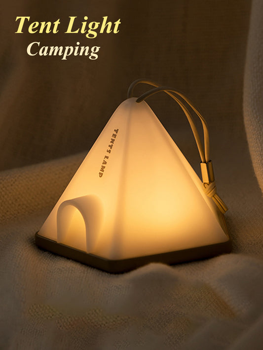 Premium Tent Night Light with Hanging Strap & Base – 6 Adjustable Brightness Levels for Ultimate Camping Ambiance