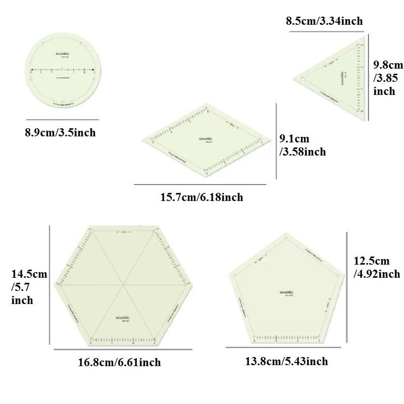 3 inch Ironing and Sewing Measuring Ruler - High-Temperature Resistant for Tailoring-Small Thin Ironing Ruler