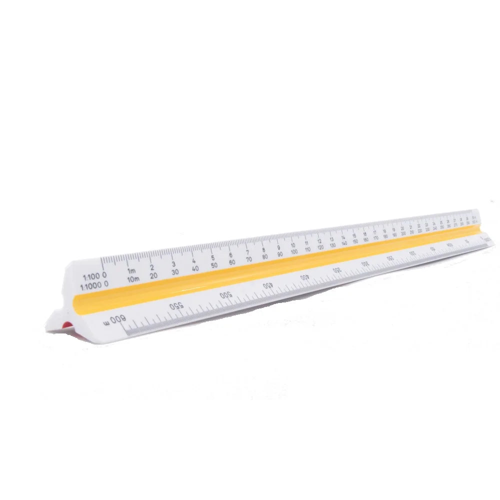 Clocore 30cm Triangular Scale Ruler Architectural Drawing Design Ruler Ideal for Architects, Engineers, School Home and Office Variety Scale  6 Sizes