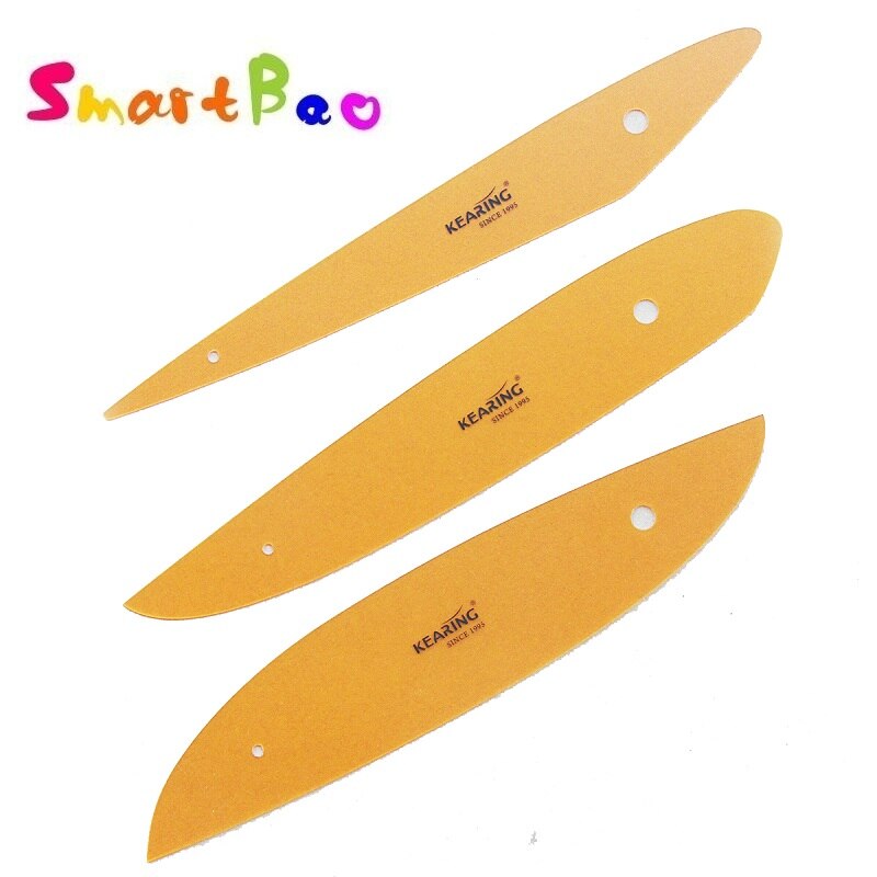 3pcs/Set Fashion French Curve Ruler Flexible Drawing Pattern Ruler