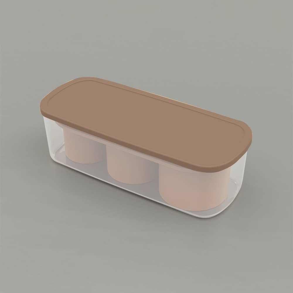 Water Cup Ice Tray Ice Making Mold with Lid Easy To Demould Silicone Ice Tray