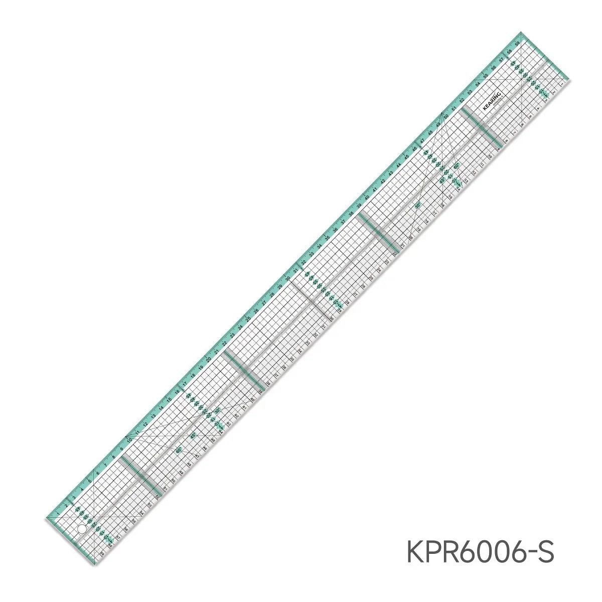 Clocore 60cm Acrylic Patchwork Ruler with Steel Edge and Anti - Slip Feature
