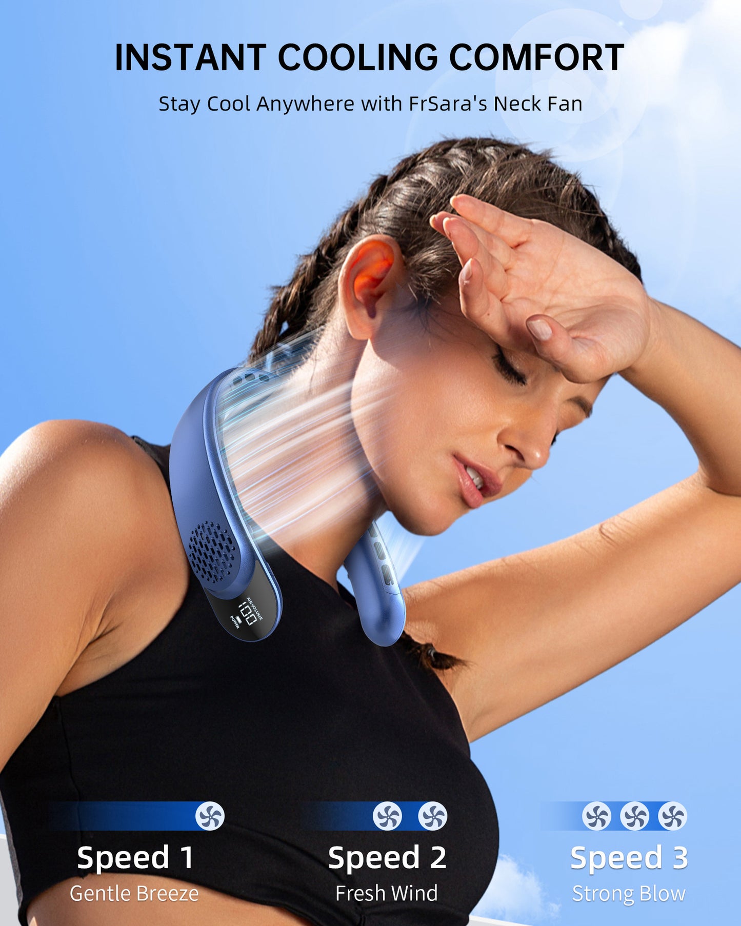 Hands-Free Neck Cooling Fan Portable Neck Fan Business Gift