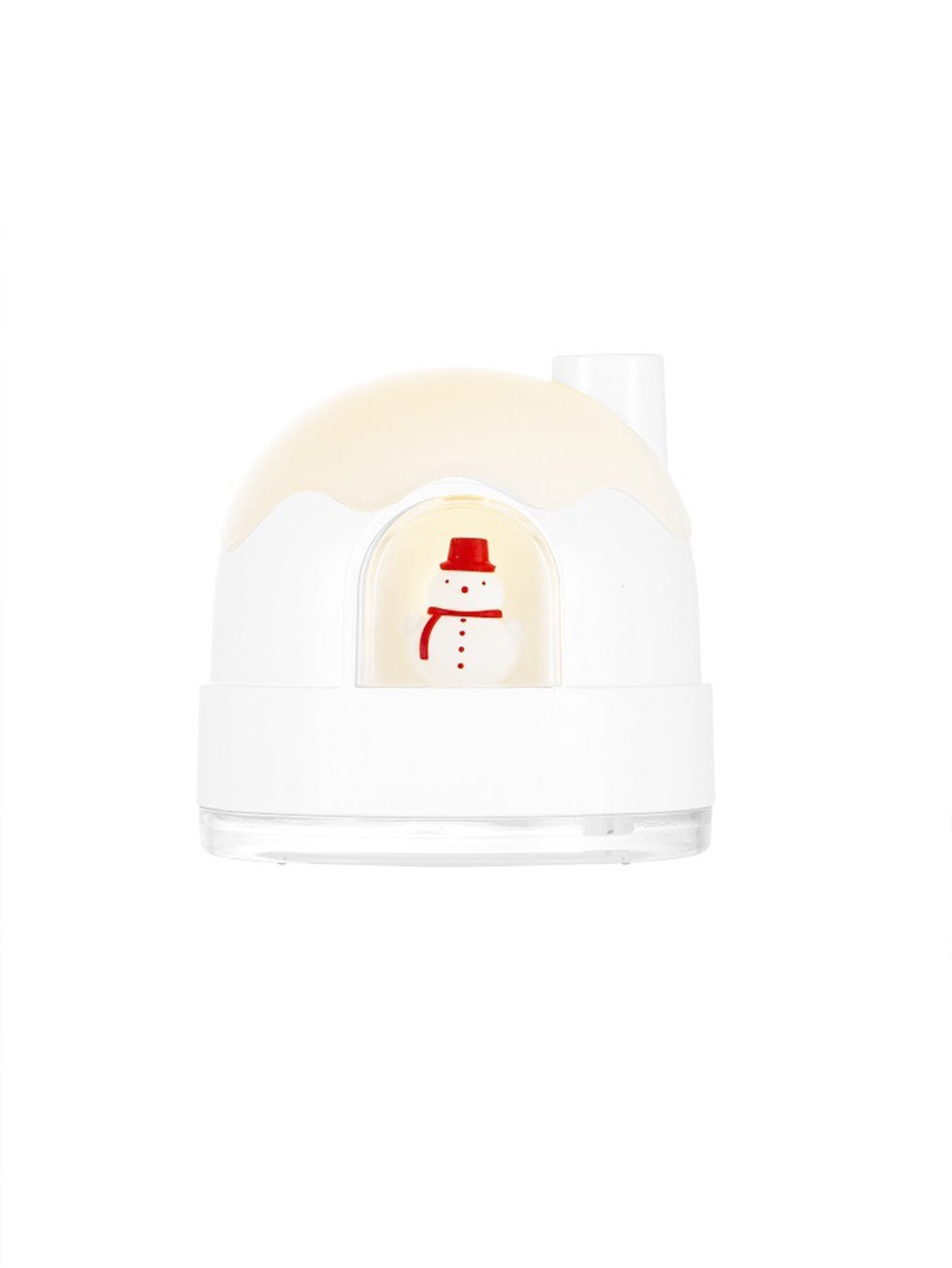 Cute Snow Igloo-Shaped Night Light Humidifier, USB Silent Home Bedroom Humidifier, Mini Desktop Air Moisturizer for Office