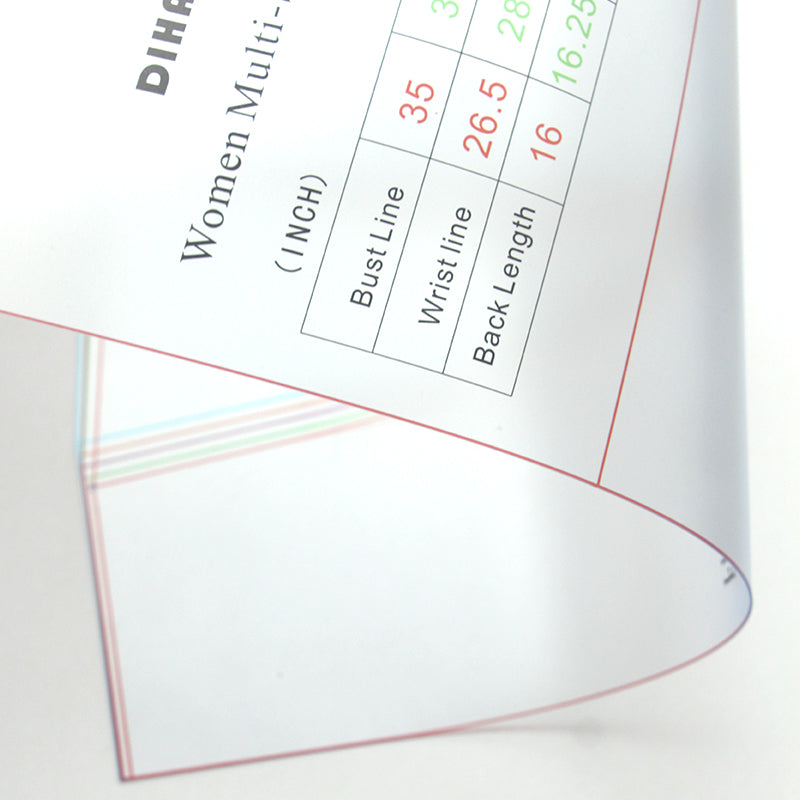 Clocore Sewing Patterns for Beginners Women's Clothing Design Template Ruler – Thin and Lightweight Plastic Sewing Pattern Tool (Inches)