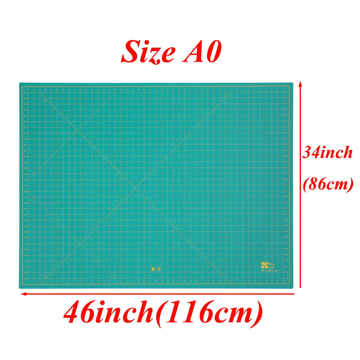 Clocore A0 Cutting Mat Super Large Size Cutting Board Mat White Core 3mm Thickness 90cm*120cm(46*34“)