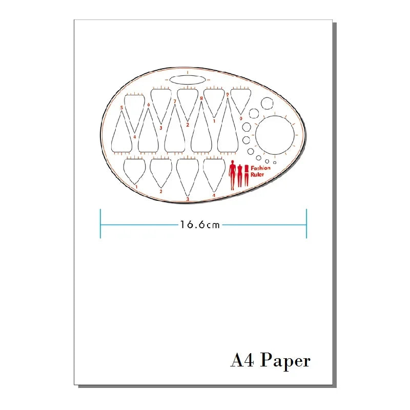 Clothing Neckline Curve Ruler Fashion Women Neckline Template Ruler Female Draw Collar Ruler T Shirt Creative Curves