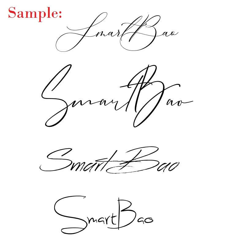 Extra Fee- Custom Name Stamp Business Handwriting Signature Seal