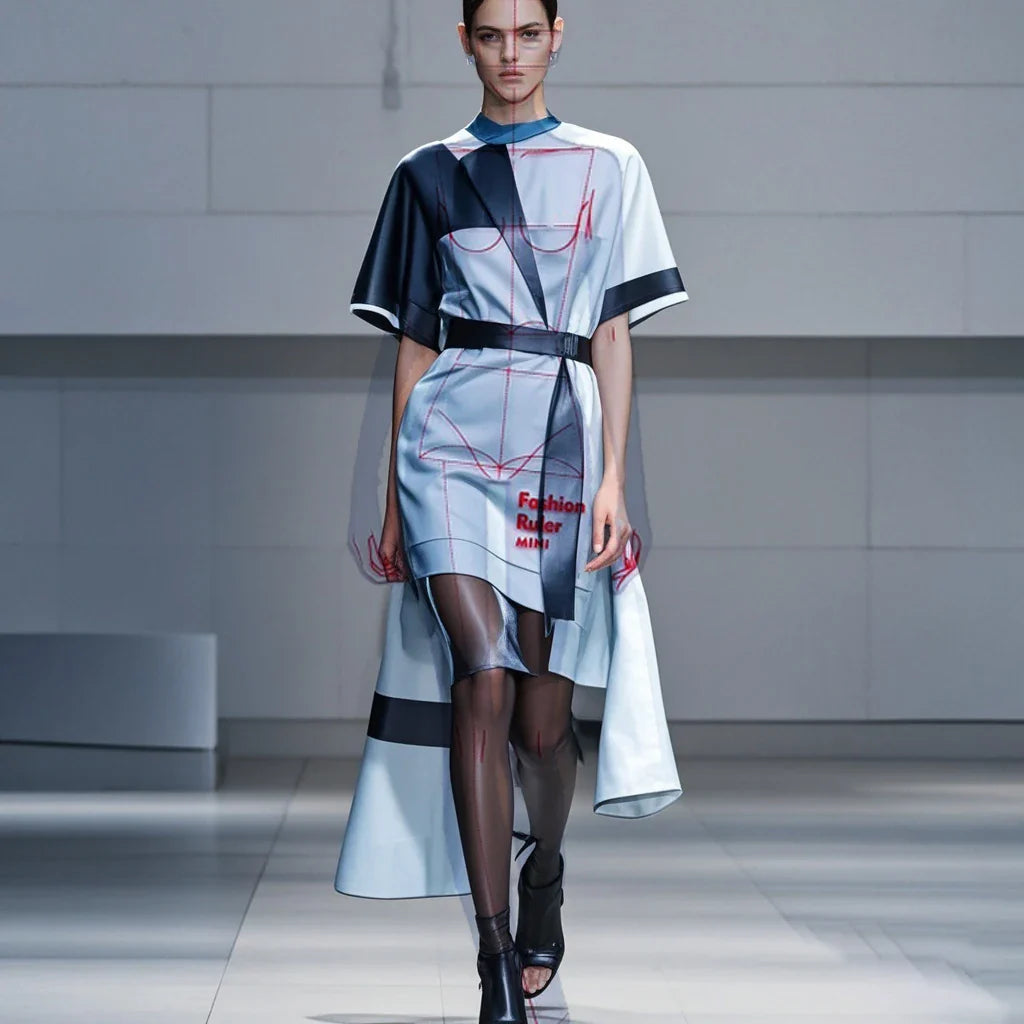 Clocore Fashion Illustration Ruler Template Used to Draw Fashion Models Template, Essential Tools for Fashion Designers