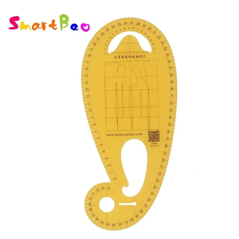 Guide Ruler to Pattern Making Fashion Design Ruler Clothing Curve Armhole Ruler