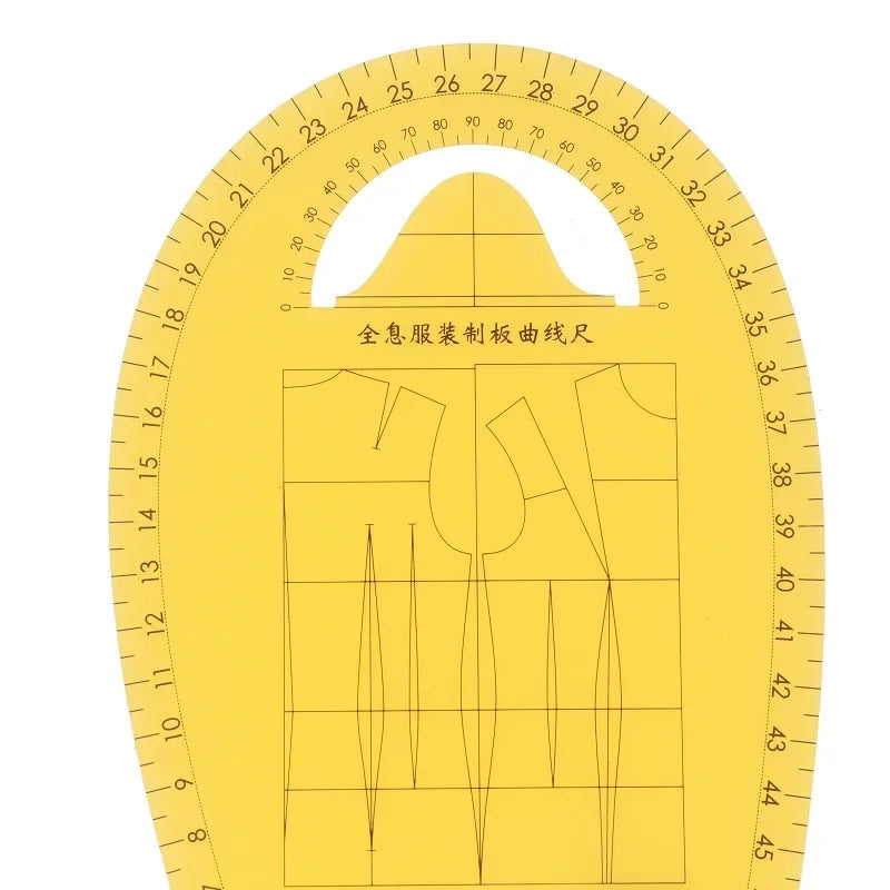 Guide Ruler to Pattern Making Fashion Design Ruler Clothing Curve Armhole Ruler