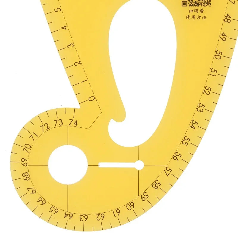 Guide Ruler to Pattern Making Fashion Design Ruler Clothing Curve Armhole Ruler