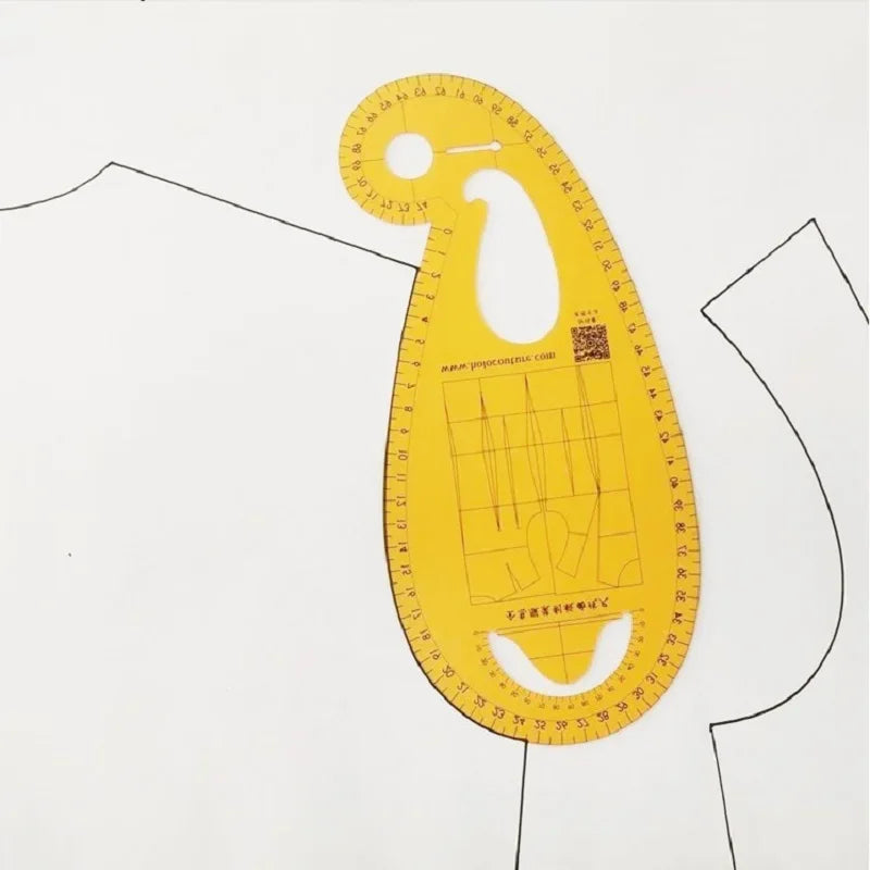 Guide Ruler to Pattern Making Fashion Design Ruler Clothing Curve Armhole Ruler