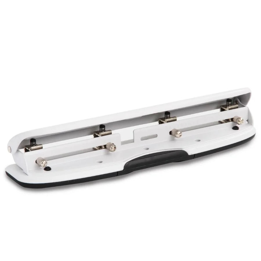 4-Hole Adjustable Hole Punch with Mark Ruler | For A2/A3/A4 Paper | 10-Sheet Capacity | 6mm Holes