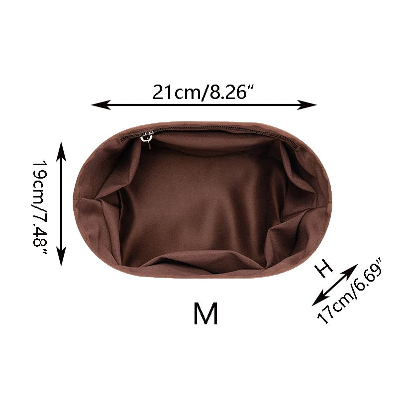 Luxury Handbag Organizer Insert Bucket Bag: Stylish and Functional Bag Organizer Rice Coffee