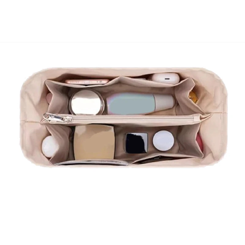 Luxury Handbag Organizer Insert Bucket Bag: Stylish and Functional Bag Organizer Rice Coffee