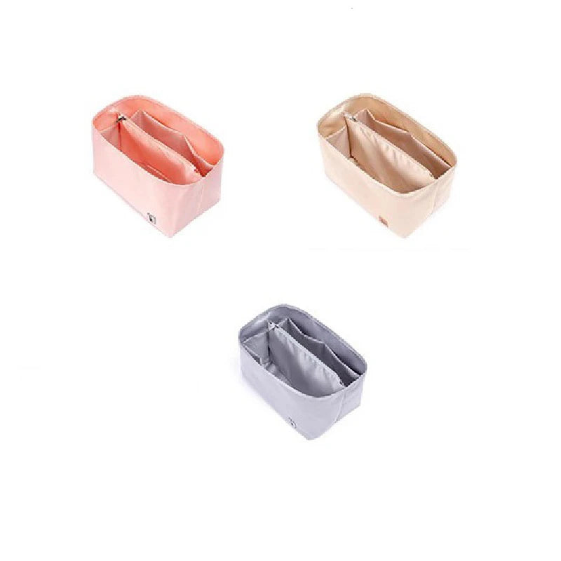 Nylon Bag, Inner Liner, Large, Medium, Small Inner Pockets, Sorting, Separation, Storage Lining Cosmetic Cases