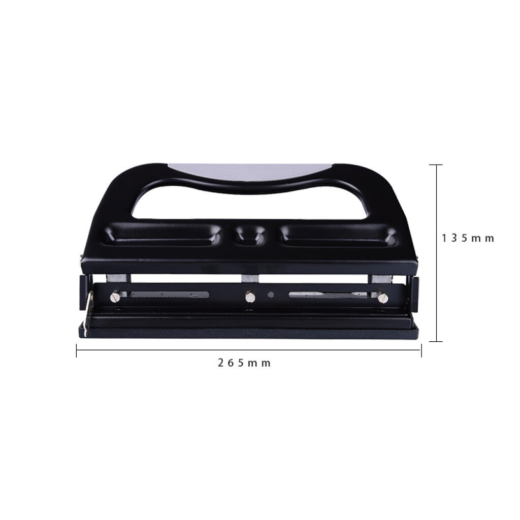 Clocore Three-hole Adjustable Hole Punch, Large Puncher, Adjustable Hole Distance/fixed Position  997L