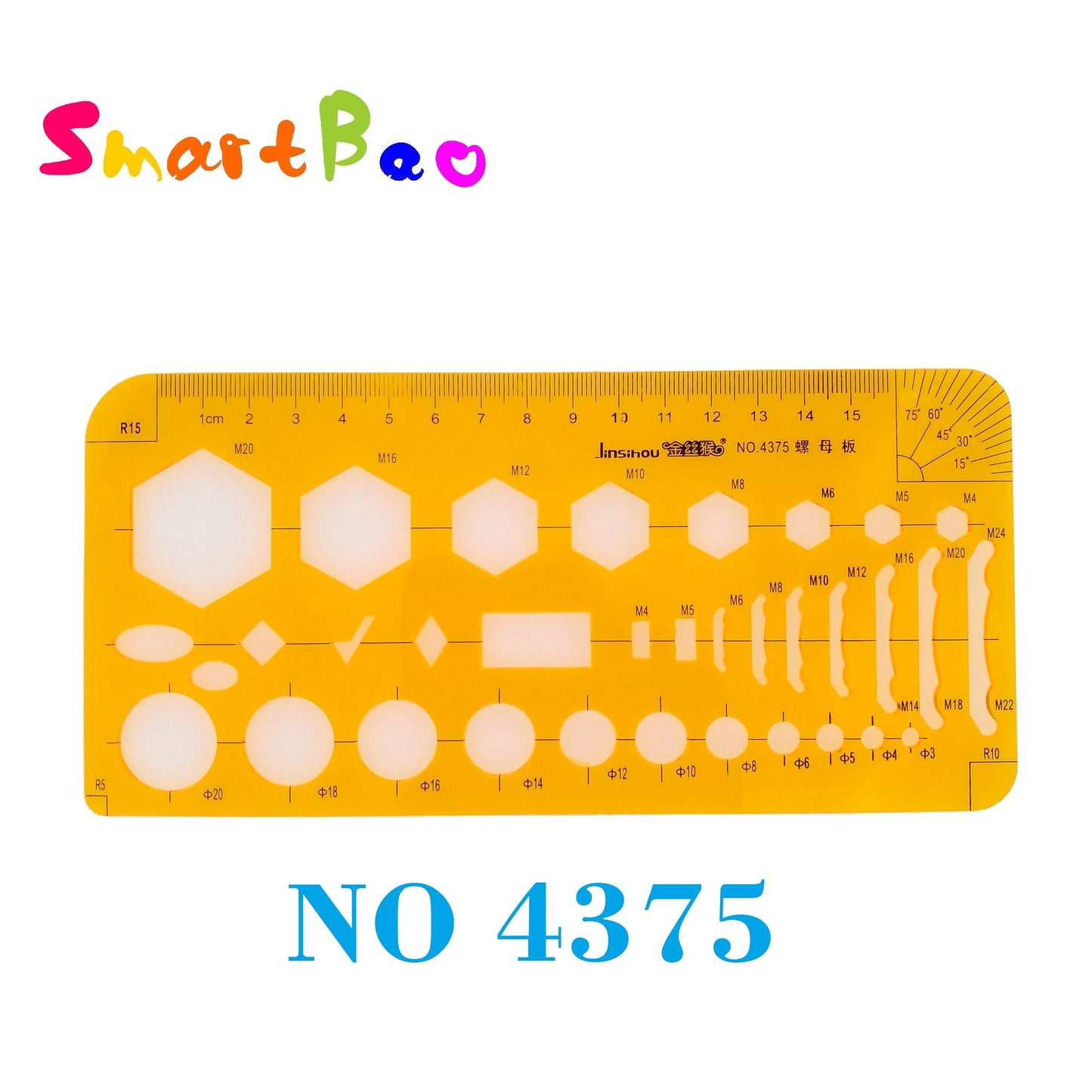 Clocore Plastic Drawing Template Ruler Kit Building Geometric Drawing Ruler for Drafting Illustrations Architecture Wholesale