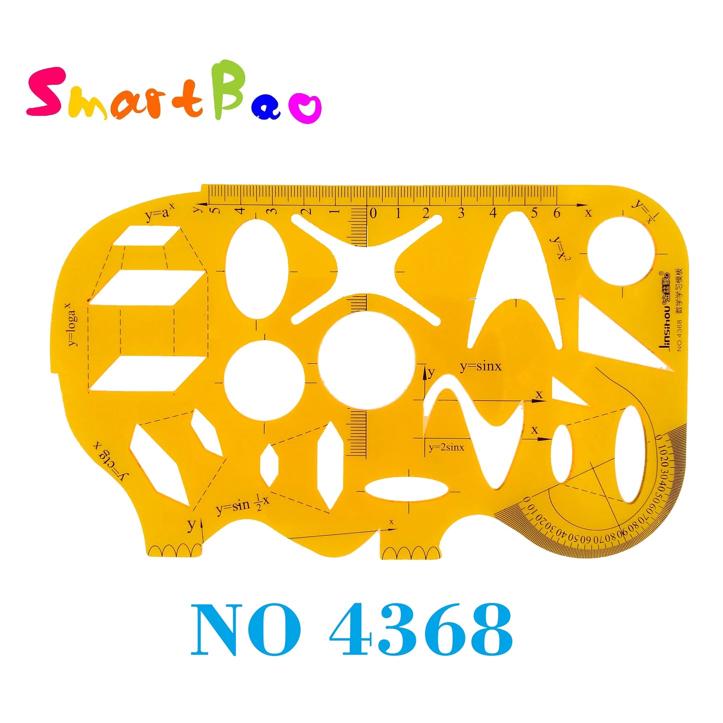 Clocore Plastic Drawing Template Ruler Kit Building Geometric Drawing Ruler for Drafting Illustrations Architecture Wholesale