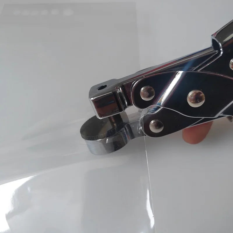 Plastic Bag Hole Puncher Handheld Film Punch Pliers for OPP Bags, Packaging, Food Containers – Single Hole Cutter Tool