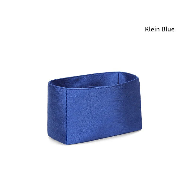 Premium Insert Organizer - Luxury Twill Satin Makeup Pouch & Storage Bag, Multi-Purpose Handbag Organizer with Structure Support & Lining Protector for Purse, Tote, Designer Bags