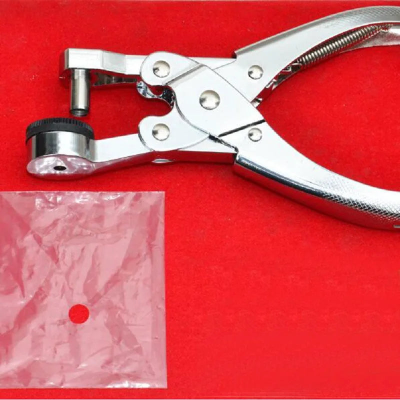 Plastic Bag Hole Puncher Handheld Film Punch Pliers for OPP Bags, Packaging, Food Containers – Single Hole Cutter Tool