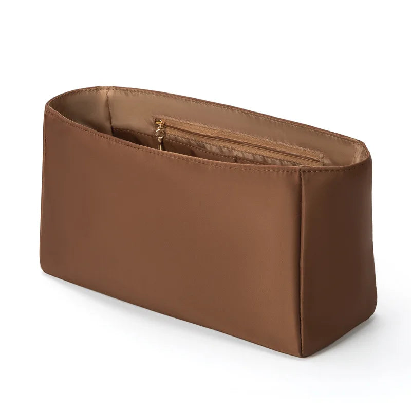 Custom Fit Birkin 20/25/30/35 Organizer Insert - Lightweight Nylon Liner with Interior Pockets & Zippered Compartment