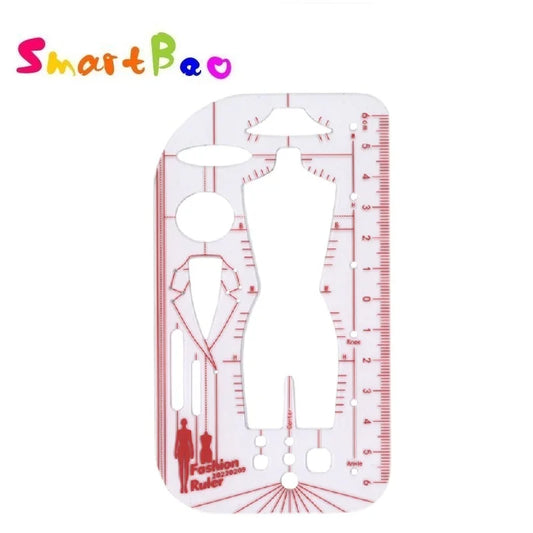 Clocore Fashion Design Croquis Template - Fashion Illustration Ruler for Beginners, Perfect for Clothing Drafting & Hand Drawing