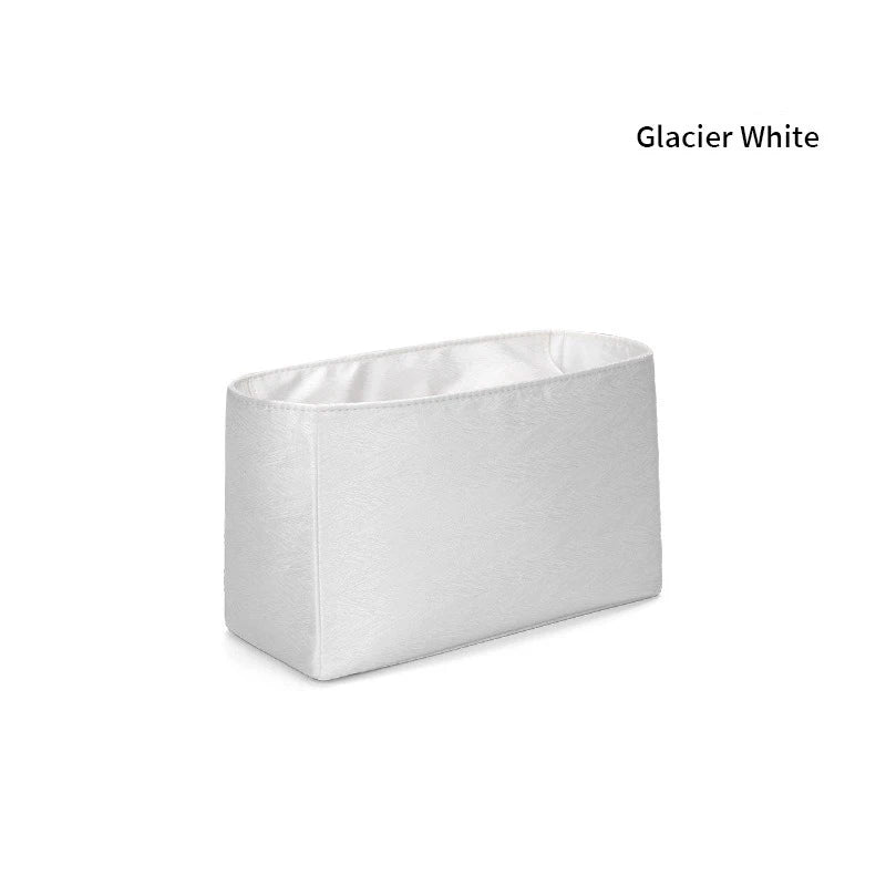 Premium Insert Organizer - Luxury Twill Satin Makeup Pouch & Storage Bag, Multi-Purpose Handbag Organizer with Structure Support & Lining Protector for Purse, Tote, Designer Bags