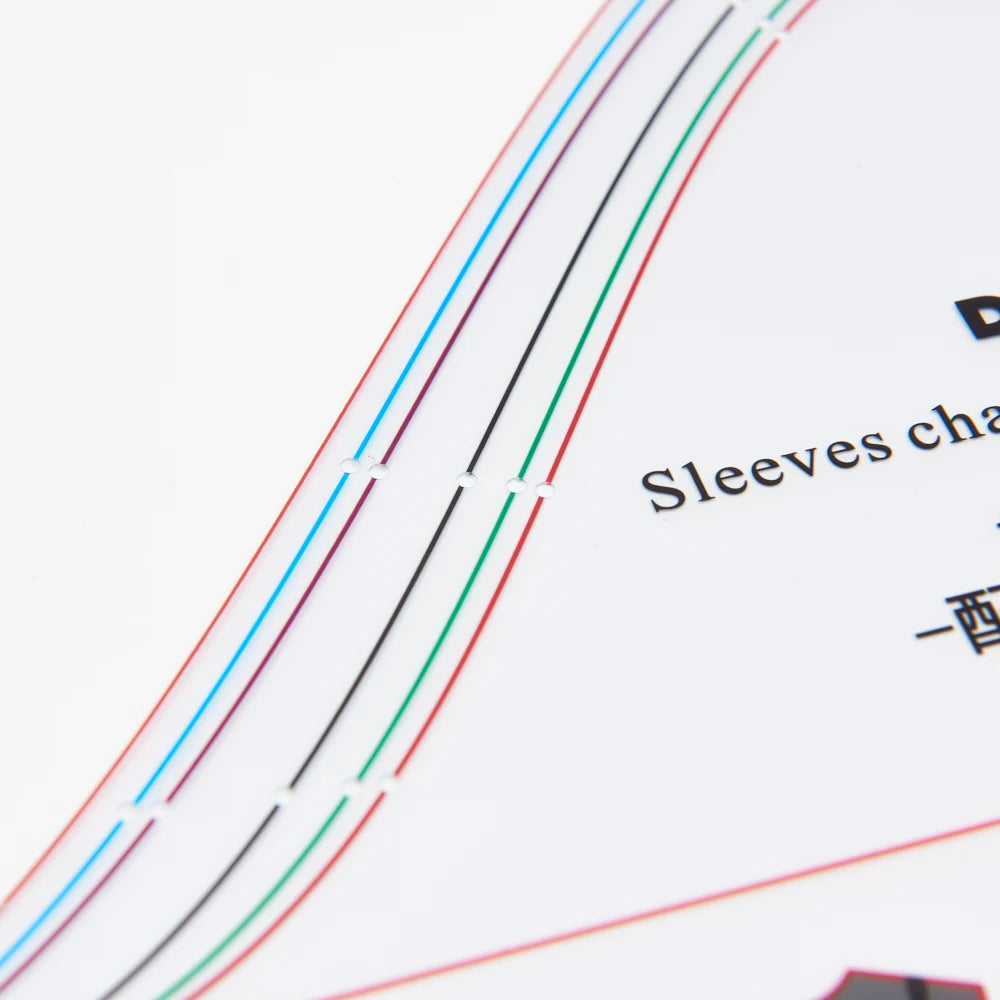 Clocore Cheongsam Long-sleeved Style, Sleeve Transformation Template, Transparent Plastic. CS101-S3