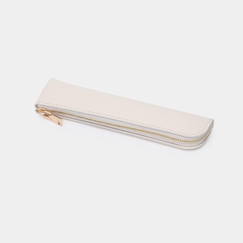 Slim PU Leather Pencil Case Cosmetic Brush Bag| Versatile & Stylish | Multiple Colors Available