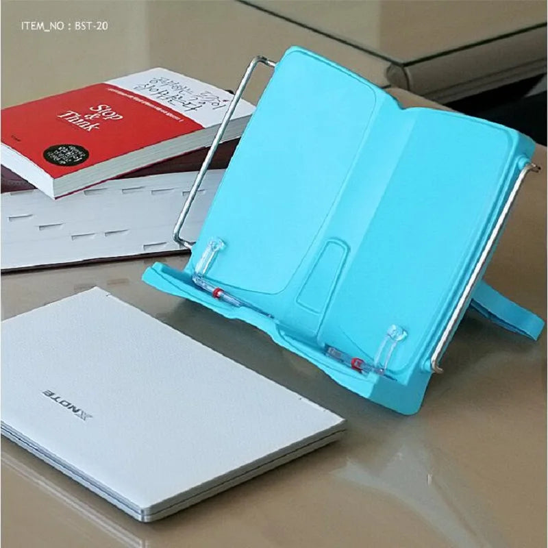Clocore Stretchable Book Holder Adjustable Book Stand Large Reading Frame for Cookbook Textbooks Study Learning Tools