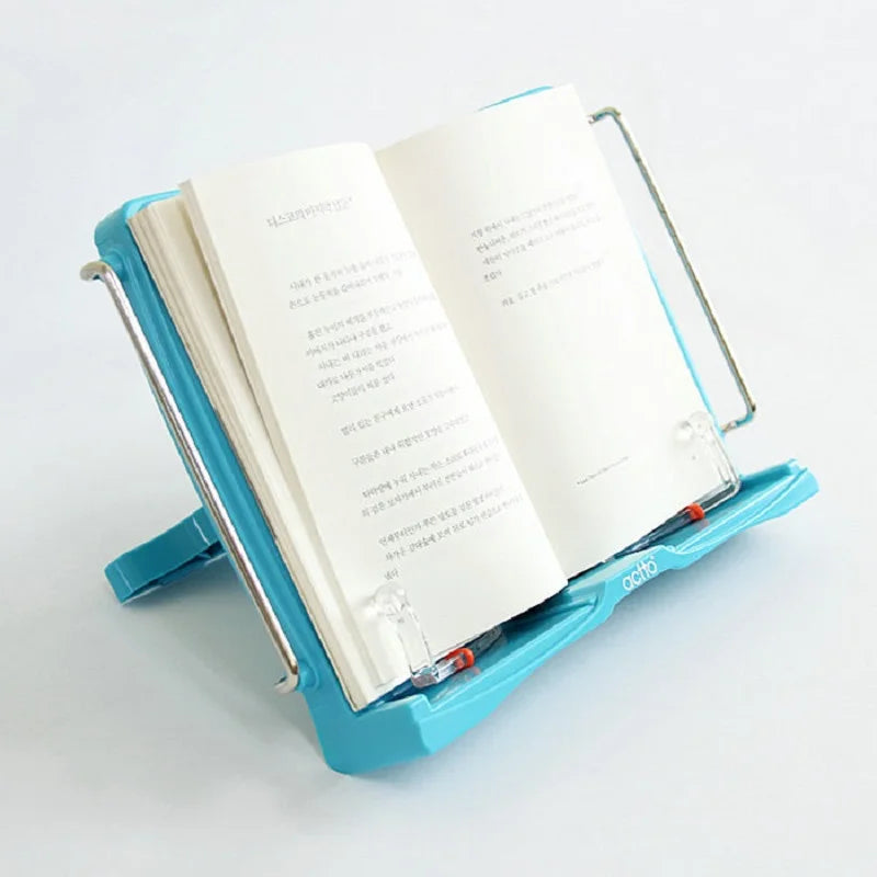 Clocore Stretchable Book Holder Adjustable Book Stand Large Reading Frame for Cookbook Textbooks Study Learning Tools