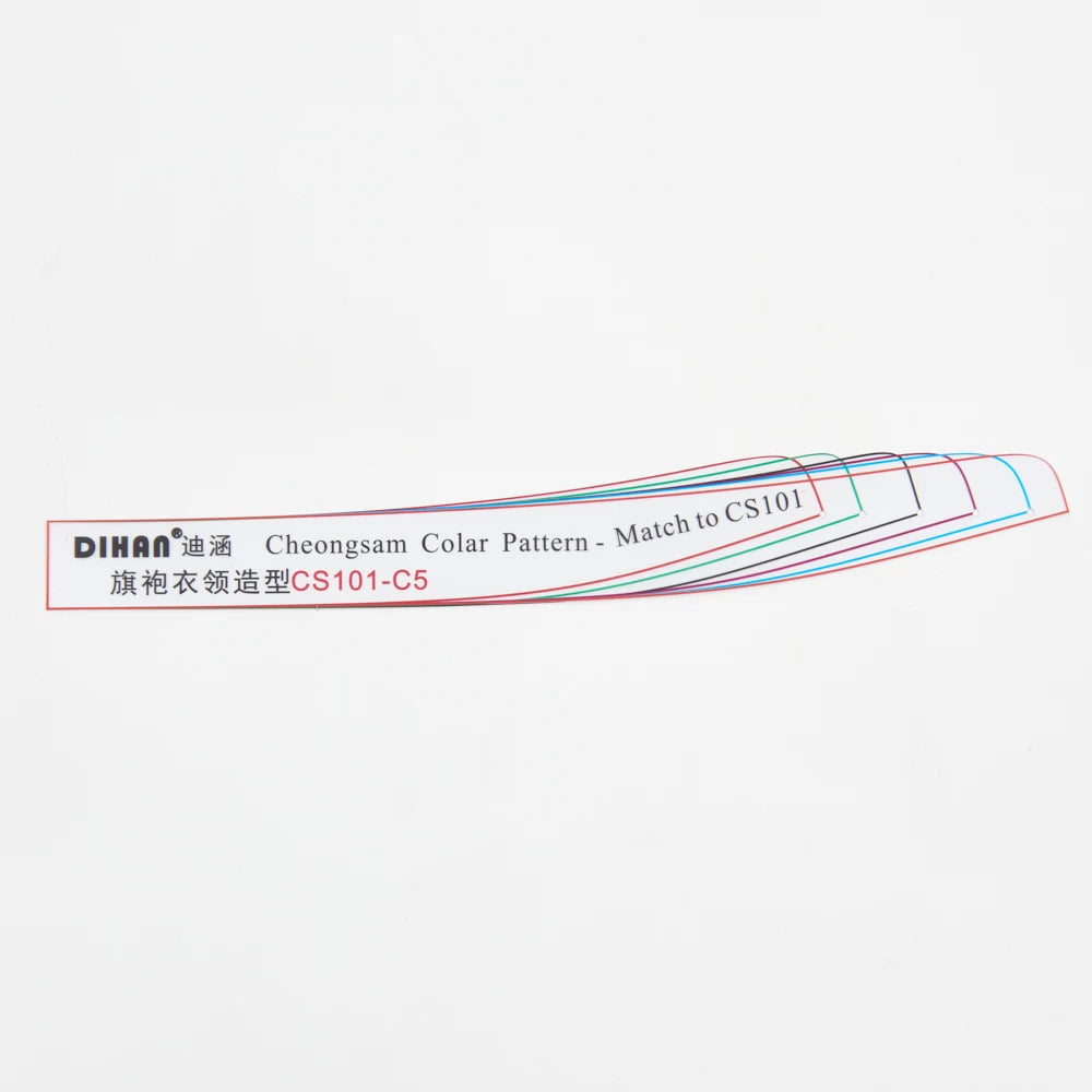 Clocore Transparent Plastic Template for The Transformation of The Cheongsam Stand-up Collar.CS101-