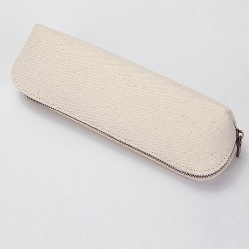 Canvas Zipper Pencil Bag