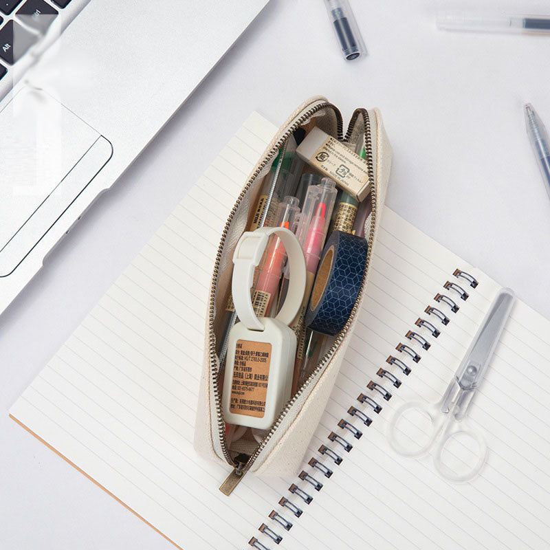 Canvas Zipper Pencil Bag