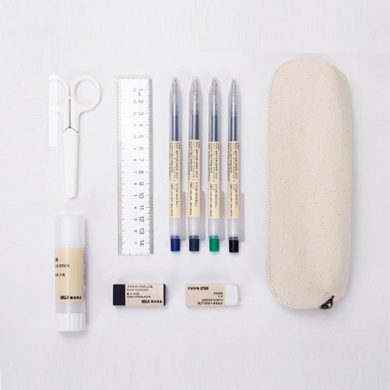 Canvas Zipper Pencil Bag