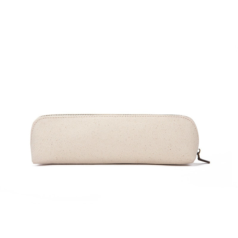 Canvas Zipper Pencil Bag