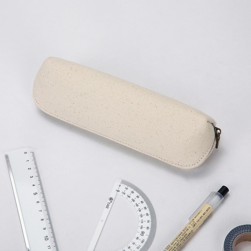 Canvas Zipper Pencil Bag