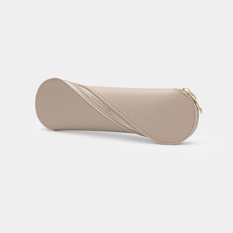 Slim Luxury Pencil Case PU Pencil Pouch for Girls, Kids