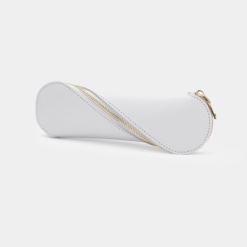Slim Luxury Pencil Case PU Pencil Pouch for Girls, Kids